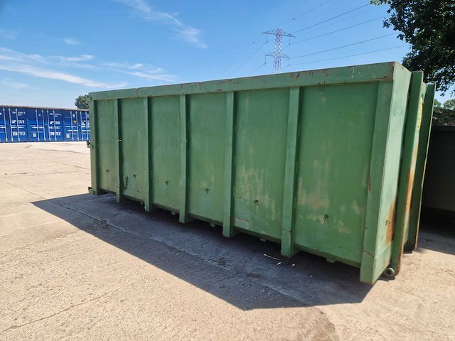 Afval container - container met haak - afzetcontainer 25 m3 - opslagcontainer - afbeelding 1 van  5