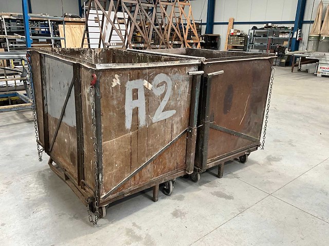 Afvalcontainer kantelbaar (2x) - afbeelding 1 van  4