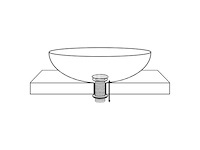 Afvoerplug pop up - design - chroom - afbeelding 1 van  4