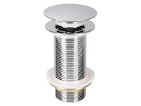 Afvoerplug pop up - design - chroom - afbeelding 1 van  4