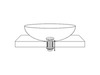 Afvoerplug pop up - design - zwart - afbeelding 2 van  4