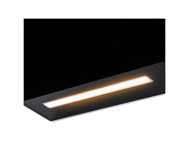 Afzuigkap - wandgemonteerde decoratieve afzuigkap - toepassingscontrole - extractie of recycling - afzuigkap 90cm - led - zwart - afbeelding 6 van  8