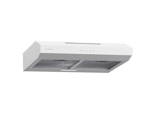 Afzuigkap met vlak paneel 60 cm, geïntegreerd, met luchtcirculatie, luchtstroom 200 m³/u, led-verlichting, wit - afbeelding 1 van  5