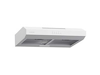 Afzuigkap met vlak paneel 60 cm, geïntegreerd, met luchtcirculatie, luchtstroom 200 m³/u, led-verlichting, wit - afbeelding 1 van  5