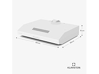 Afzuigkap met vlak paneel 60 cm, geïntegreerd, met luchtcirculatie, luchtstroom 200 m³/u, led-verlichting, wit - afbeelding 5 van  5
