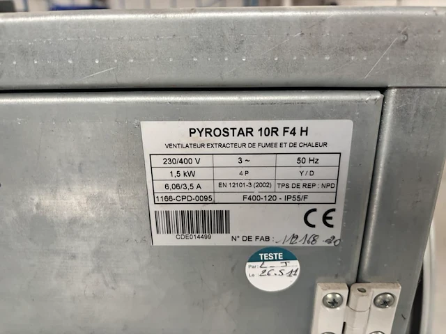 Afzuigsysteem pyrostar 10r f4 h - afbeelding 2 van  5