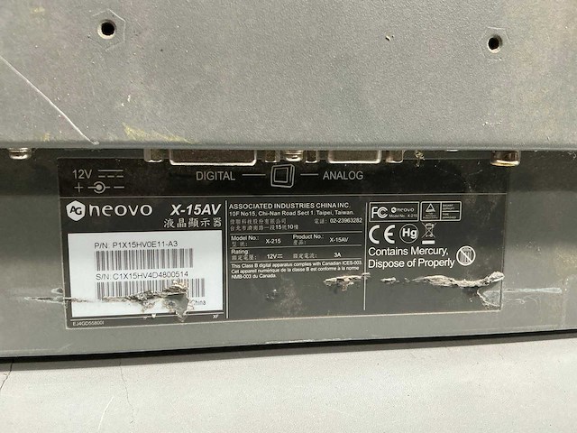Ag neovo x-15av monitor - afbeelding 2 van  4