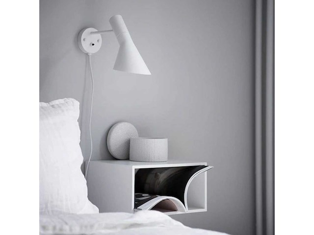 Agi wandlamp 19 cm - wit - afbeelding 4 van  4