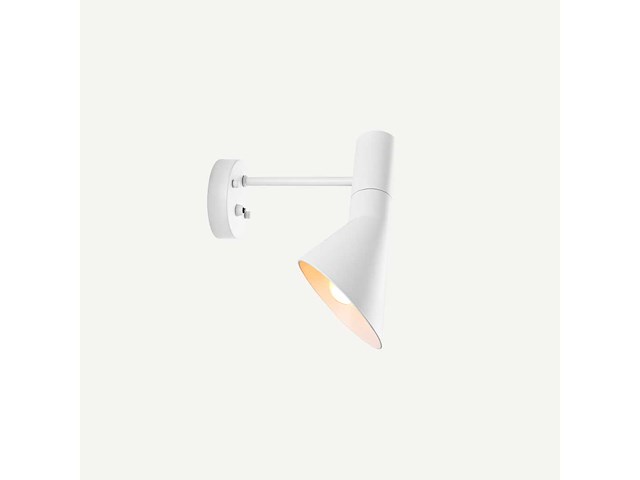 Agi wandlamp 19 cm - wit - afbeelding 2 van  3
