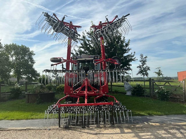 Agro-factory ii izak 9.0 hydraulisch opklapbare graslandeg met veertanden - afbeelding 1 van  6