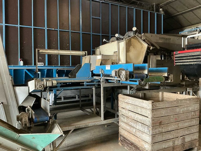 Agroselector optische aardappelsorteermachine met transportbanden en draagconstructie select w aardappel sorteermachine - afbeelding 10 van  17