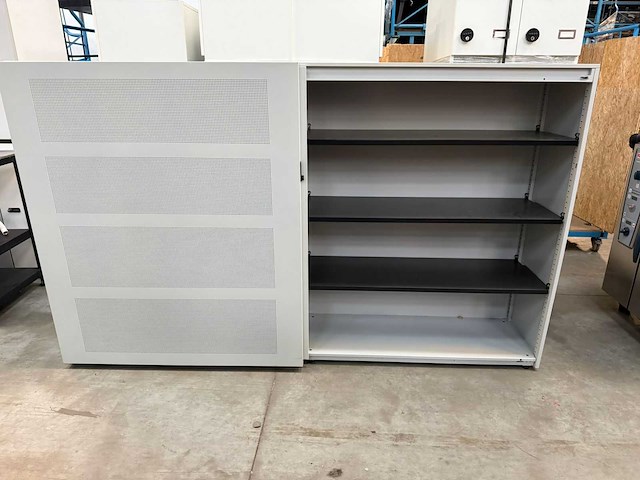 Ahrend - halfhoge akoestische schuifdeurkast - archiefkast - afbeelding 4 van  4