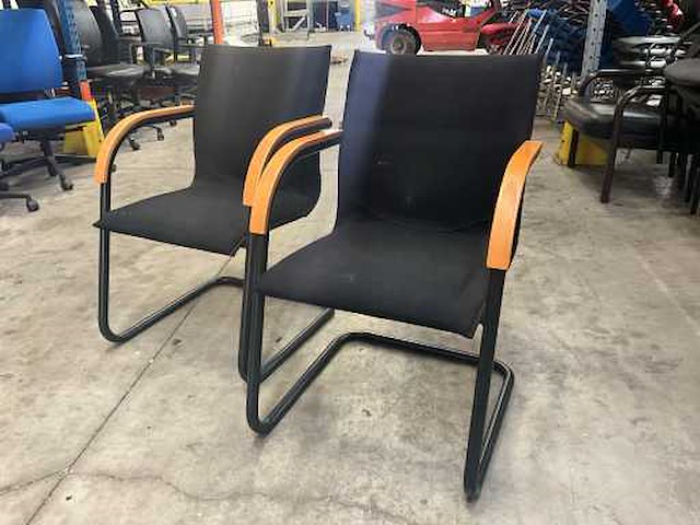 Ahrend vintage design wachtkamerstoel (6x) - afbeelding 1 van  3