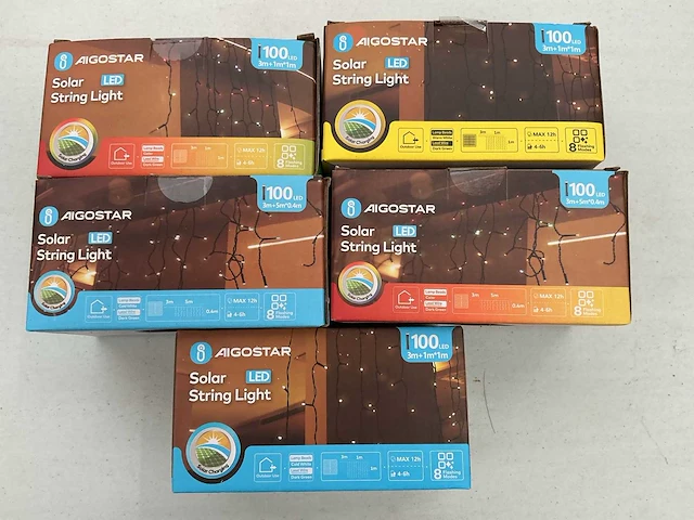 Aigostar kerst- & seizoensartikelen led slingers (5x) - afbeelding 1 van  1