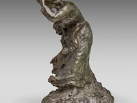 Aimé-jules dalou (1838-1902), mother and child in a storm, patinated bronze, susse frères edition 37.5 cm. (14.75 in.) - afbeelding 3 van  9