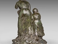 Aimé-jules dalou (1838-1902), mother and child in a storm, patinated bronze, susse frères edition 37.5 cm. (14.75 in.) - afbeelding 4 van  9