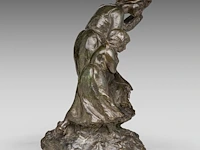 Aimé-jules dalou (1838-1902), mother and child in a storm, patinated bronze, susse frères edition 37.5 cm. (14.75 in.) - afbeelding 5 van  9