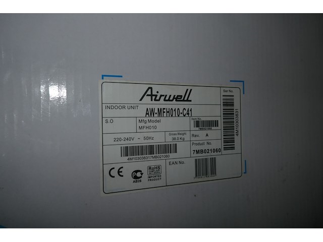 Air-conditioner indoor unit airwell - afbeelding 2 van  3