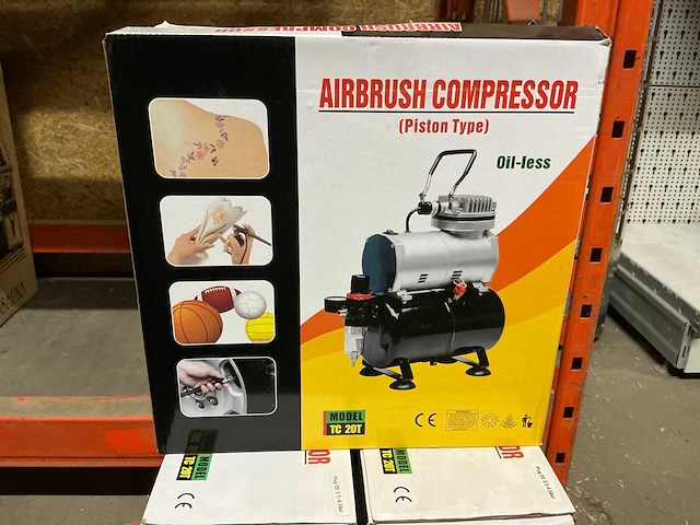 Airbrush tc20t compressor (4x) - afbeelding 2 van  3