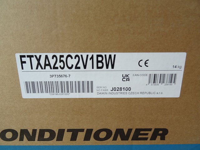 Airco binnenunit daikin ftxa25c2v1bw - afbeelding 2 van  2