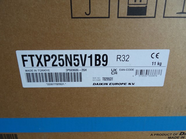 Airco binnenunit daikin ftxp25n5v1b9 - afbeelding 2 van  2
