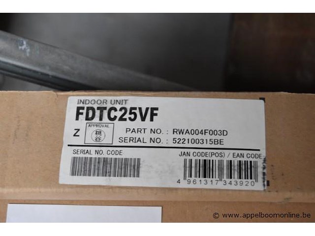 Airco binnenunit, mitsubishi, fdtc25vf, werking niet gekend - afbeelding 2 van  3