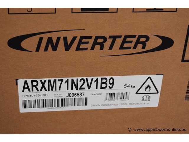 Airco buitenunit, daikin, arxm71n2v1b9, 54 kg, werking niet gekend - afbeelding 2 van  2