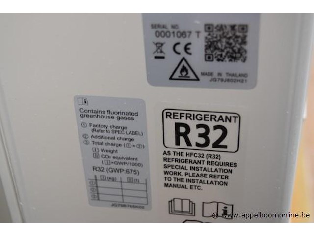 Airco buitenunit, mitsubishi electric, muz-ln35vg2, 230v, 3.5/4.0kw, r32, 2020, werking niet gekend - afbeelding 3 van  3