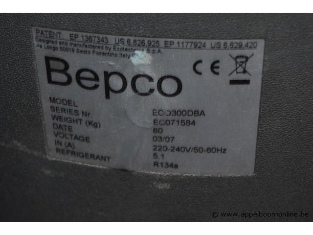 Airco vulstation, bepco, eco300, werking niet gekend - afbeelding 3 van  3