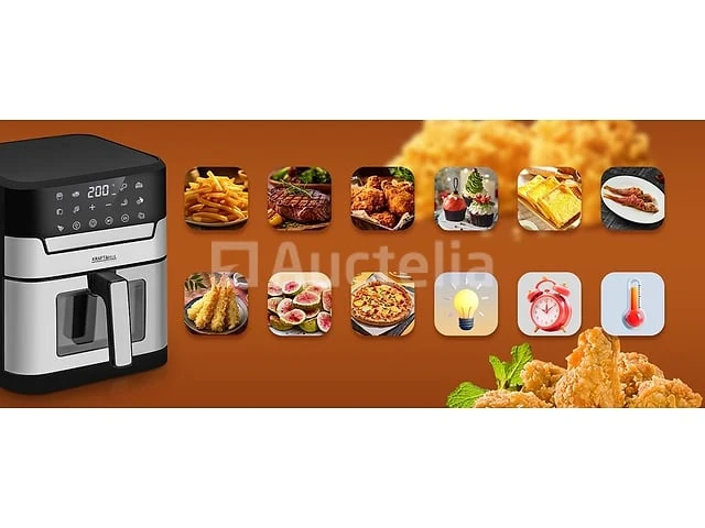 Airfryer 8l (vetvrije frituur) kraft&dele - afbeelding 4 van  5