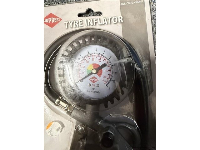 Airpress bandenvul pistool met drukmeter - afbeelding 2 van  2