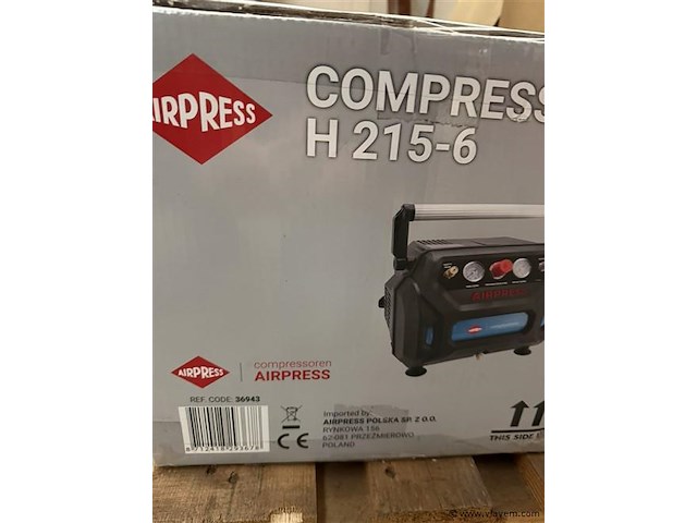Airpress compressor h215-6 - afbeelding 3 van  3