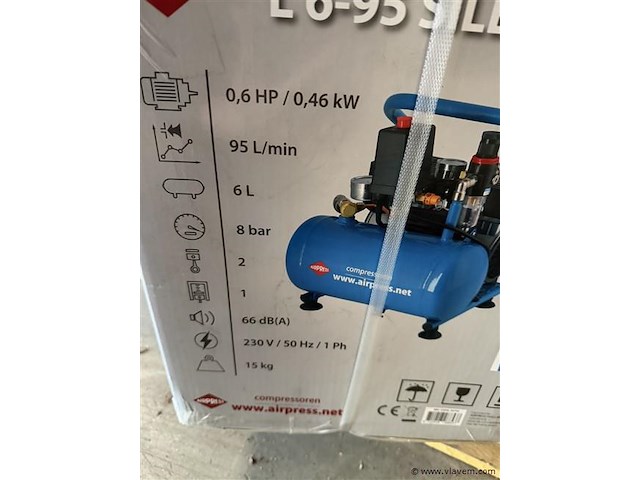 Airpress compressor l6-95 silent - afbeelding 3 van  4