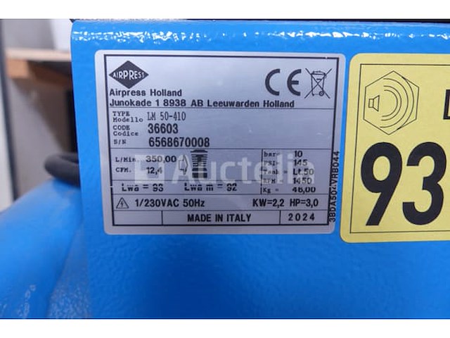 Airpress lm50-140 compressor - afbeelding 4 van  15
