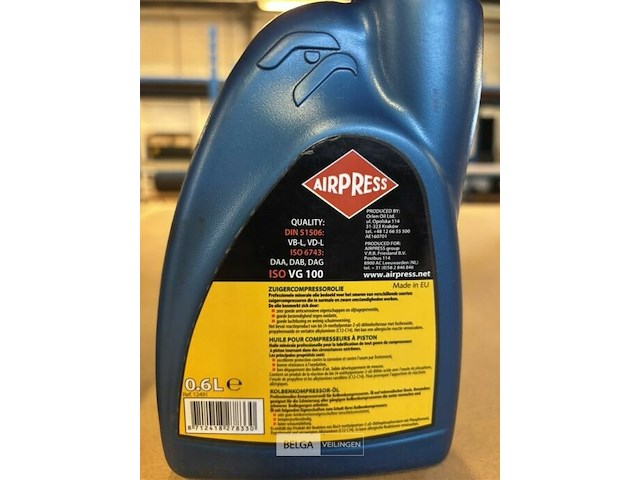 Airpress zuigercompressorolie - 1l en 0,5l - afbeelding 4 van  4