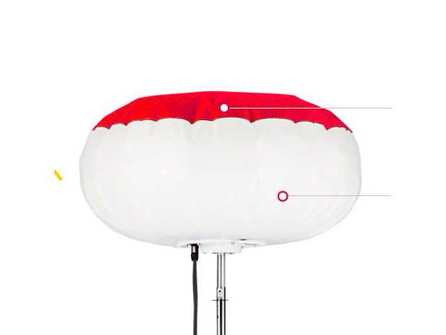 Airstar scirocco lightning balloon verlichte ballon - afbeelding 2 van  2
