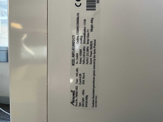 Airwell mobiele airconditioning (4x) - afbeelding 3 van  8