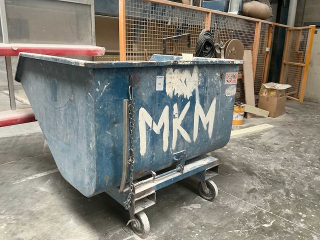 Ajk mobiele plaatstalen kipcontainer - afbeelding 1 van  5