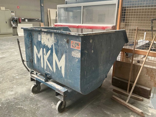 Ajk mobiele plaatstalen kipcontainer - afbeelding 2 van  5