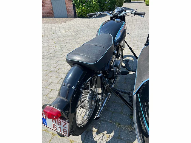 A.j.s r50 motorfiets sidecar - 1959 *oldtimer* - afbeelding 12 van  17