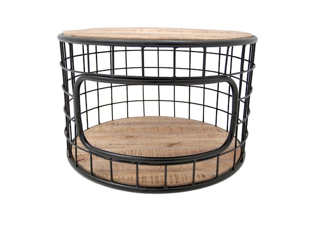 Akola salontafel in massief hout - afbeelding 1 van  1