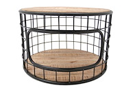 Akola salontafel in massief hout - afbeelding 1 van  1