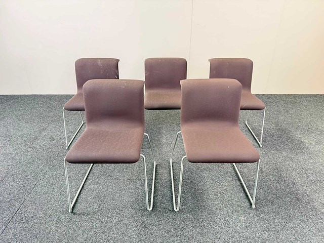 Alain bertaeu & bulo - tab chair - - vergaderstoel (5x) - afbeelding 1 van  8