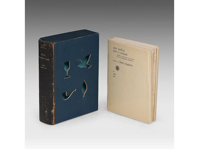 Alain jouffroy (1928-2015) and rené magritte (1898-1967), 'aube à l'antipode', paris, le soleil noir, 1966 5.5 x 21 x 16.5 cm. (2.16 x 8.26 x 6 1/2 in.) - afbeelding 1 van  14