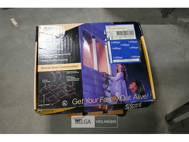 Alarm brandladder voor twee verdiepingen - afbeelding 4 van  6