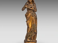 Albert-ernest carrier-belleuse (1824-1887), 'la liseuse', patinated bronze 32.5 cm. (12.80 in.)