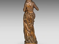 Albert-ernest carrier-belleuse (1824-1887), 'la liseuse', patinated bronze 32.5 cm. (12.80 in.) - afbeelding 4 van  8
