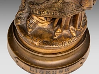 Albert-ernest carrier-belleuse (1824-1887), 'la liseuse', patinated bronze 32.5 cm. (12.80 in.) - afbeelding 7 van  8