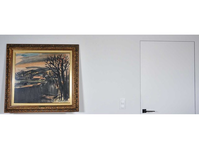 Albert saverijs - kerk van latem aan de leie - aquarel - afbeelding 4 van  14