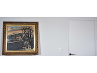 Albert saverijs - kerk van latem aan de leie - aquarel - afbeelding 4 van  14